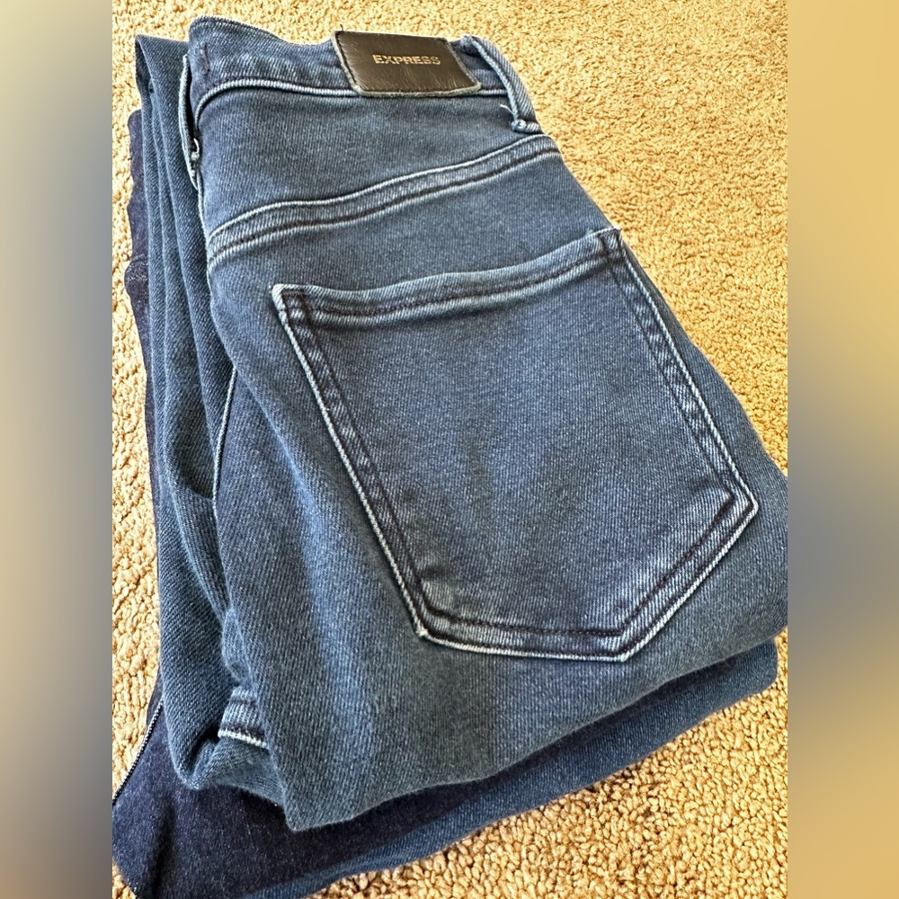 Express Super High Rise Slim Ankle Jeans size 0 Short (set of 3)
